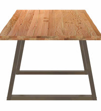 Esstisch mit Baumkanten 240x100x74 cm Massivholz Eiche