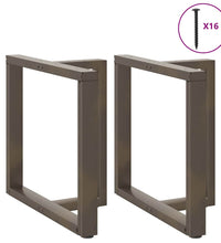 Esstisch mit Baumkanten 240x100x74 cm Massivholz Eiche Rechteck
