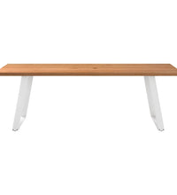 Esstisch mit Baumkanten 240x100x74 cm Massivholz Eiche Rechteck