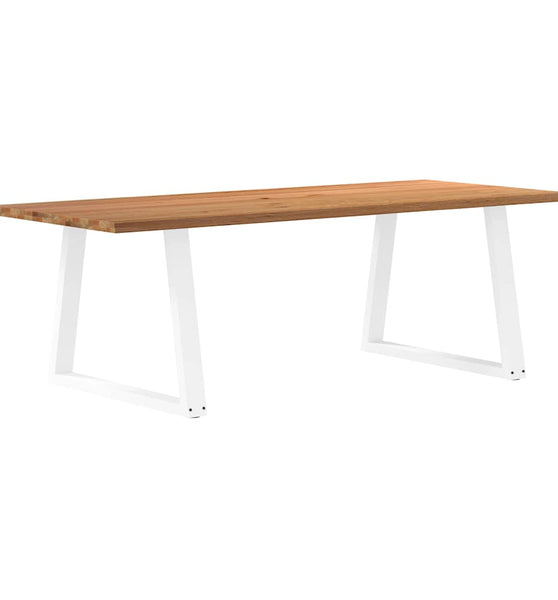 Esstisch mit Baumkanten 240x100x74 cm Massivholz Eiche