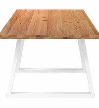 Esstisch mit Baumkanten 240x100x74 cm Massivholz Eiche