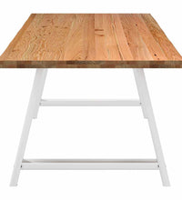 Esstisch mit Baumkanten 240x100x74 cm Massivholz Eiche Rechteck