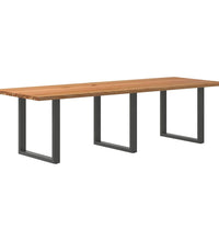 Esstisch Hellbraun 280x100x74 cm Massivholz Eiche Rechteckig