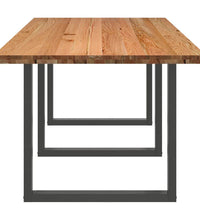 Esstisch Hellbraun 280x100x74 cm Massivholz Eiche Rechteckig