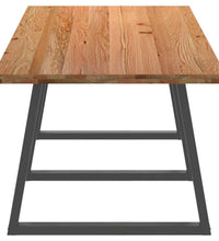 Esstisch Hellbraun 280x100x74 cm Massivholz Eiche Rechteckig