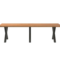 Esstisch Hellbraun 280x100x74 cm Massivholz Eiche Rechteckig