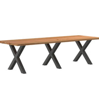 Esstisch Hellbraun 280x100x74 cm Massivholz Eiche Rechteckig