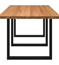 Esstisch Hellbraun 280x100x74 cm Massivholz Eiche Rechteckig