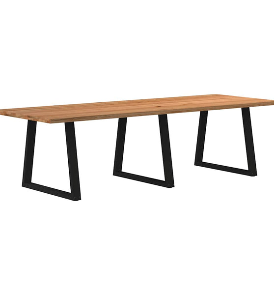 Esstisch Hellbraun 280x100x74 cm Massivholz Eiche Rechteckig