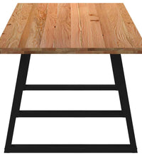 Esstisch Hellbraun 280x100x74 cm Massivholz Eiche Rechteckig