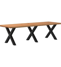 Esstisch Hellbraun 280x100x74 cm Massivholz Eiche Rechteckig