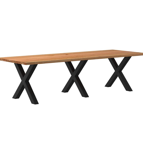 Esstisch Hellbraun 280x100x74 cm Massivholz Eiche Rechteckig