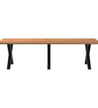 Esstisch Hellbraun 280x100x74 cm Massivholz Eiche Rechteckig