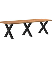 Esstisch Hellbraun 280x100x74 cm Massivholz Eiche Rechteckig