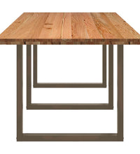 Esstisch Hellbraun 280x100x74 cm Massivholz Eiche Rechteckig