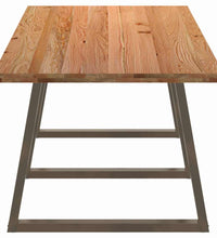 Esstisch Hellbraun 280x100x74 cm Massivholz Eiche Rechteckig