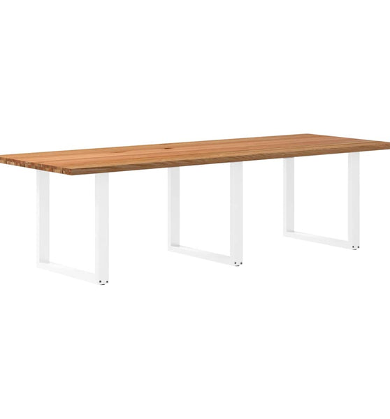 Esstisch Hellbraun 280x100x74 cm Massivholz Eiche Rechteckig