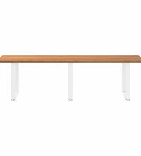 Esstisch Hellbraun 280x100x74 cm Massivholz Eiche Rechteckig