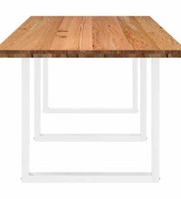 Esstisch Hellbraun 280x100x74 cm Massivholz Eiche Rechteckig