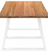 Esstisch Hellbraun 280x100x74 cm Massivholz Eiche Rechteckig