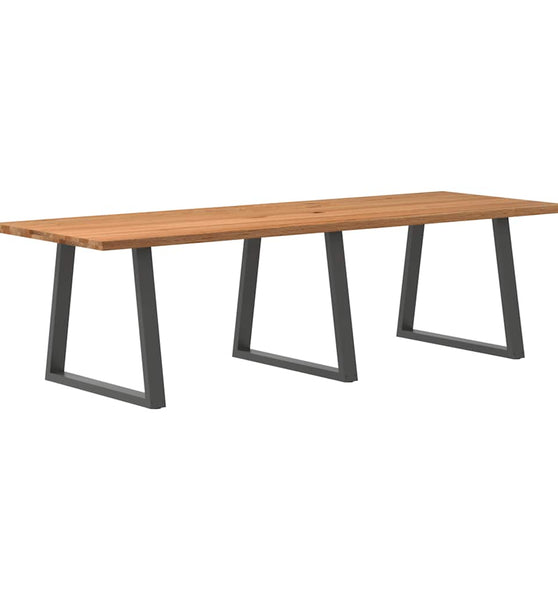 Esstisch mit Baumkanten 280x100x74 cm Massivholz Eiche