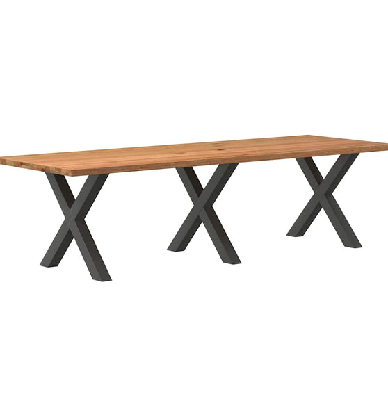 Esstisch Hellbraun 280x100x74 cm Massivholz Eiche Rechteckig