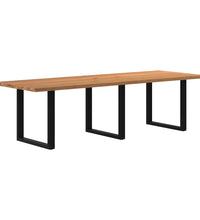 Esstisch Hellbraun 280x100x74 cm Massivholz Eiche Rechteckig