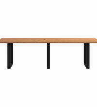 Esstisch Hellbraun 280x100x74 cm Massivholz Eiche Rechteckig