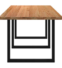 Esstisch Hellbraun 280x100x74 cm Massivholz Eiche Rechteckig