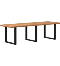 Esstisch Hellbraun 280x100x74 cm Massivholz Eiche Rechteckig