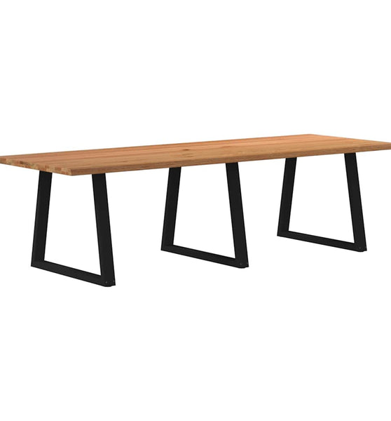 Esstisch mit Baumkanten 280x100x74 cm Massivholz Eiche