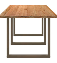 Esstisch Hellbraun 280x100x74 cm Massivholz Eiche Rechteckig