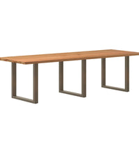 Esstisch Hellbraun 280x100x74 cm Massivholz Eiche Rechteckig