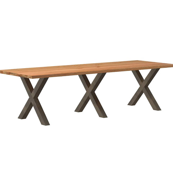 Esstisch Hellbraun 280x100x74 cm Massivholz Eiche Rechteckig