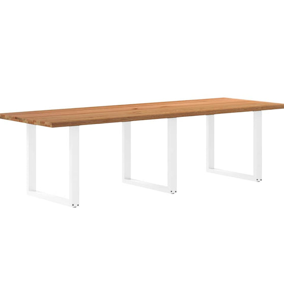 Esstisch Hellbraun 280x100x74 cm Massivholz Eiche Rechteckig