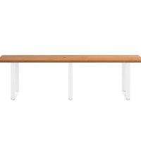 Esstisch Hellbraun 280x100x74 cm Massivholz Eiche Rechteckig