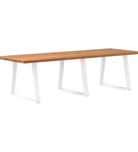 Esstisch mit Baumkanten 280x100x74 cm Massivholz Eiche