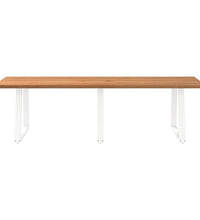 Esstisch mit Baumkanten 280x100x74 cm Massivholz Eiche