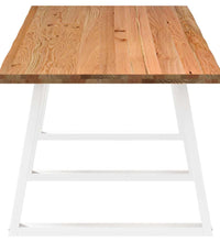 Esstisch mit Baumkanten 280x100x74 cm Massivholz Eiche