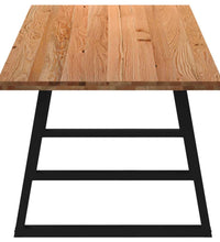 Esstisch Hellbraun 320x100x74 cm Massivholz Eiche Rechteckig