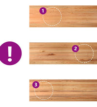 Esstisch Hellbraun 320x100x74 cm Massivholz Eiche Rechteckig