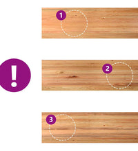 Esstisch Hellbraun 320x100x74 cm Massivholz Eiche Rechteckig