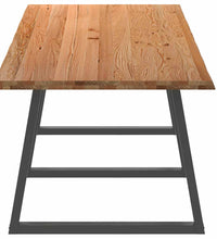 Esstisch mit Baumkanten 320x100x74 cm Massivholz Eiche