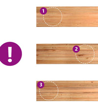 Esstisch mit Baumkanten 320x100x74 cm Massivholz Eiche