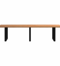 Esstisch Hellbraun 320x100x74 cm Massivholz Eiche Rechteckig