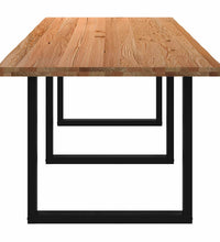 Esstisch Hellbraun 320x100x74 cm Massivholz Eiche Rechteckig