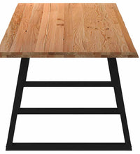 Esstisch mit Baumkanten 320x100x74 cm Massivholz Eiche