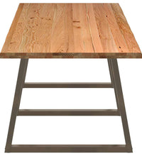 Esstisch mit Baumkanten 320x100x74 cm Massivholz Eiche