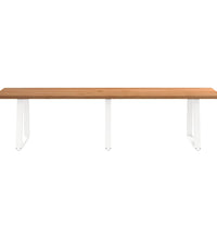 Esstisch mit Baumkanten 320x100x74 cm Massivholz Eiche