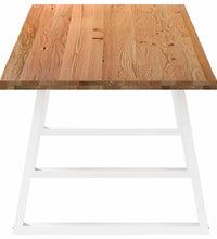 Esstisch mit Baumkanten 320x100x74 cm Massivholz Eiche